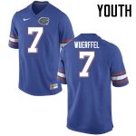 Youth Florida Gators #7 Danny Wuerffel NCAA Nike Blue Authentic Stitched College Football Jersey WRL5862QE